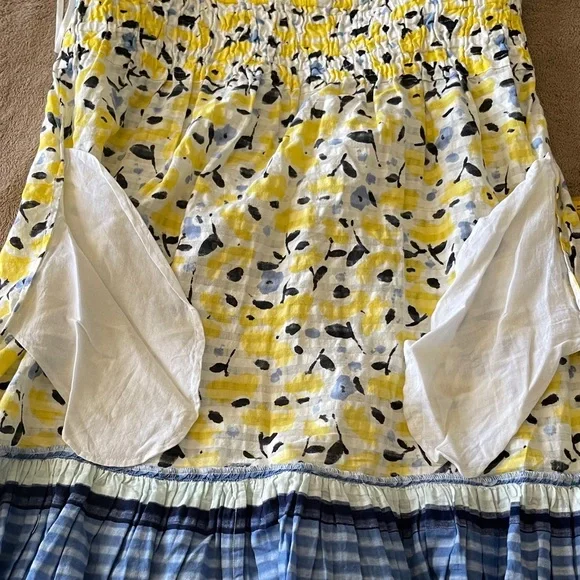 Tanya Taylor Yellow and Blue Floral Swimwear - Picture 8 of 8